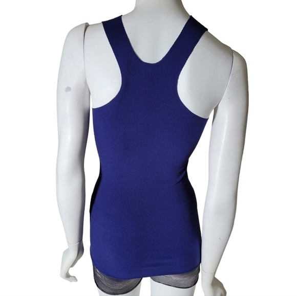 Intimately Free People Navy Blue Racer Back Tank Top XS/S - Picture 5 of 6
